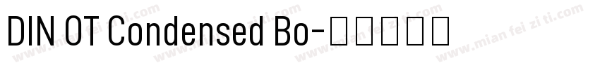 DIN OT Condensed Bo字体转换